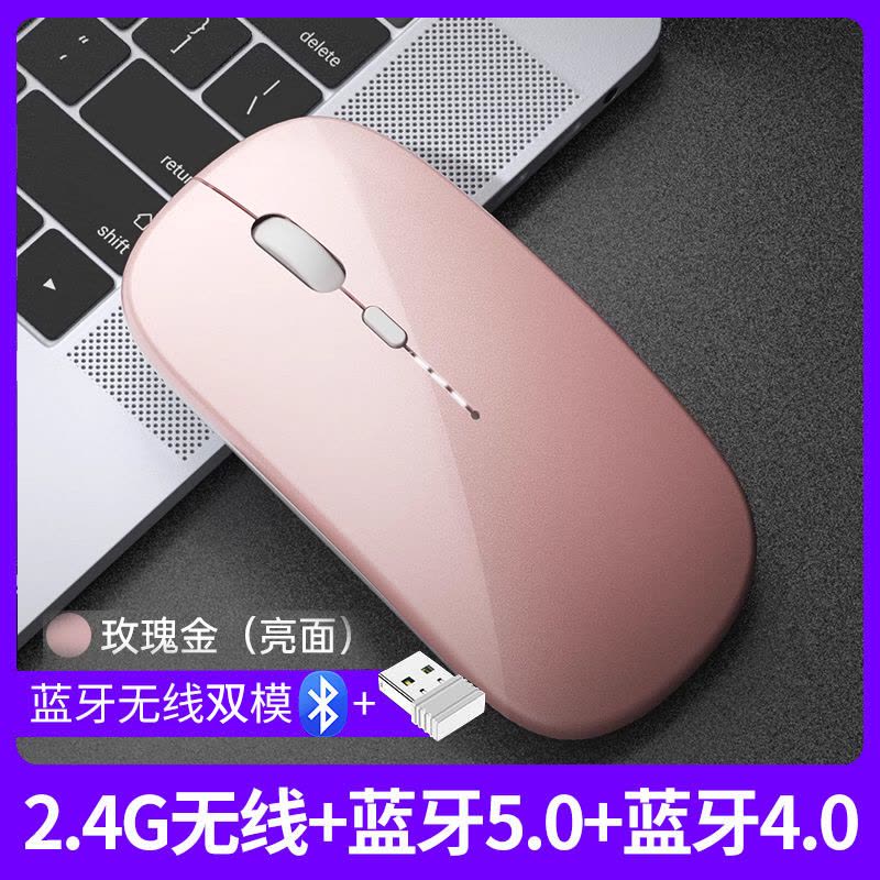 [补贴10%]鼠标充电款双模家用办公笔记本电脑台式外接无限滑鼠图片