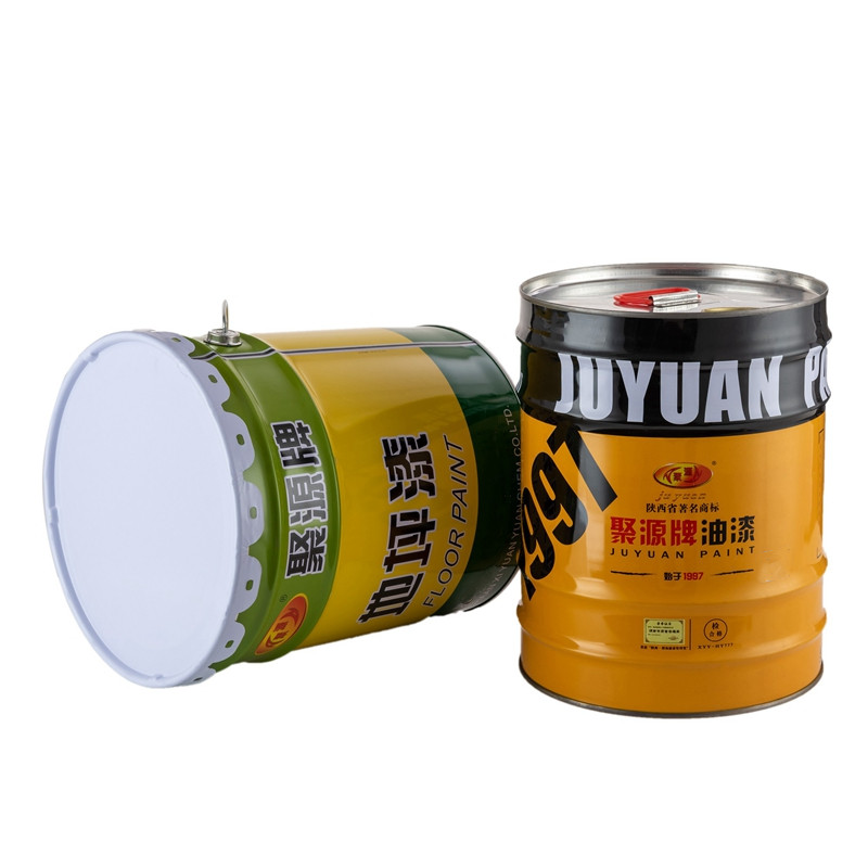 聚源漆 室内外耐候性强聚氨酯地坪漆灰色（25kg平涂+5kg固化剂）高清大图