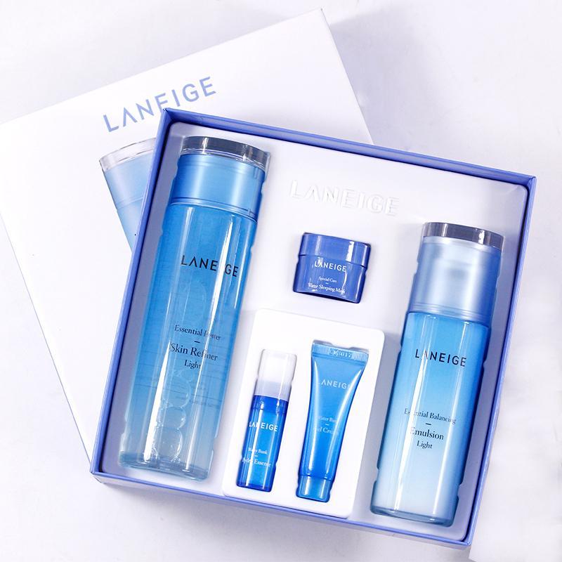 laneige兰芝面部护肤套装水衡透润爽肤水乳五件套保湿补水适用于干性