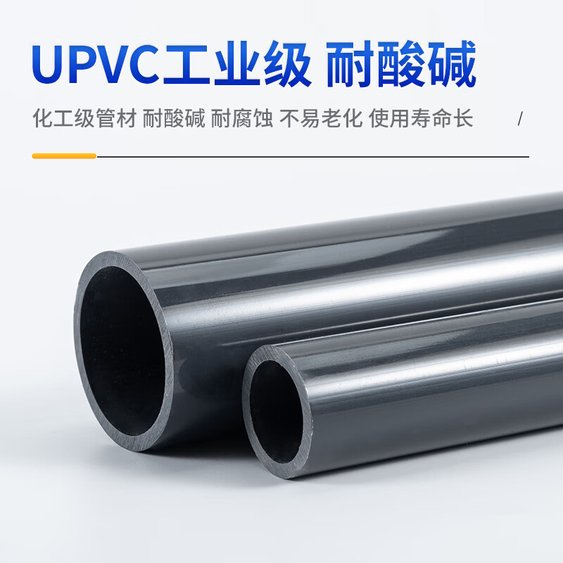 3M UPVC化工工业管道塑料硬给水管材国标排水 DN100(外径110*5.3mm)每米高清大图