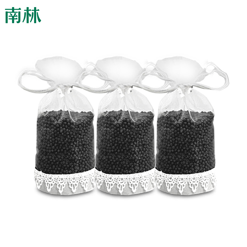 [小型轿车专用 送个性停车牌]南林汽车用竹炭包新车除味活性炭包除甲醛异味塑料味烟味净化空气900g