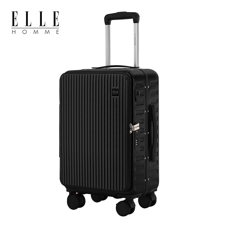ELLE HOMME EH2516201 大容量减震刹车轮旅行箱 20寸星曜黑