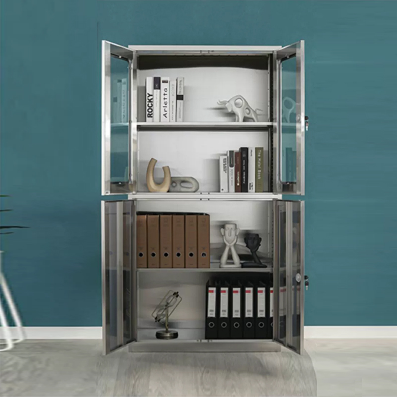 鑫升顺不锈钢文件柜档案柜资料柜储物柜器械柜仪器柜201全不锈钢等器柜高清大图