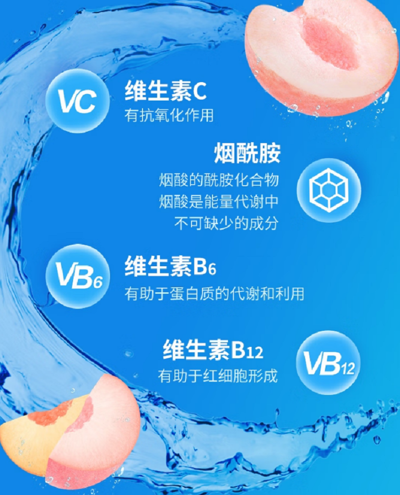 脉动(Mizone) 桃子口味 维C果汁水低糖维生素运动功能饮料600ML*15瓶/箱(单位:箱)高清大图