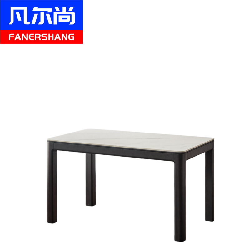 凡尔尚岩板餐桌高清大图