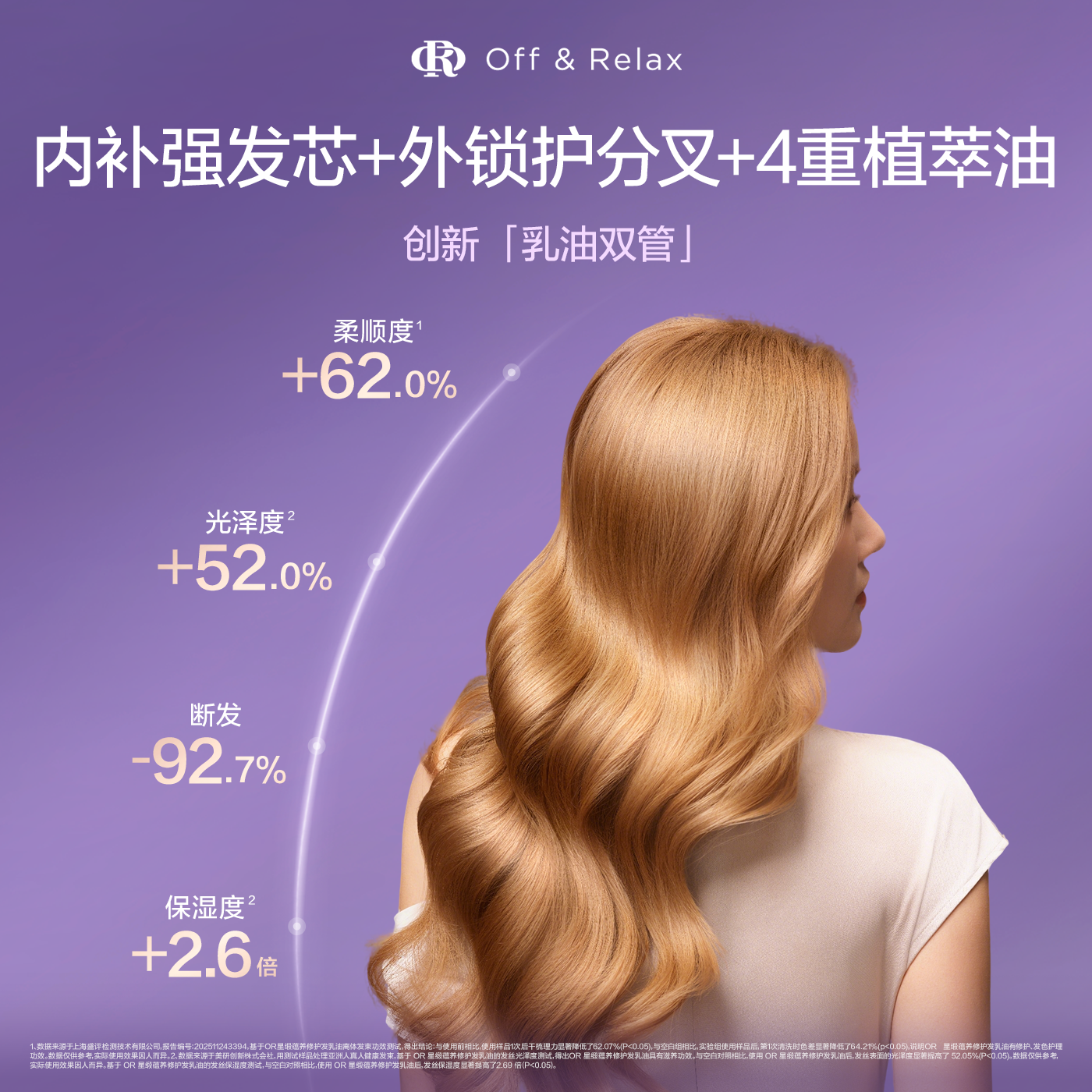 offrelax星缎蕴养修护发乳油42g护发精油滋养保湿修护干枯护发精油高清大图