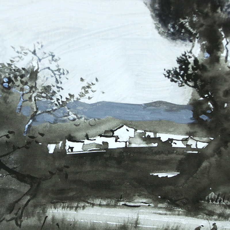 每涯艺术 余德明《浮生观景》NO.9艺术家原创油画艺术品收藏 客厅卧室玄关餐厅办公室居家装饰 挂画