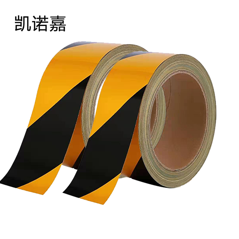 凯诺嘉 反光警示胶带 JS-221 5cm×48m 黄黑 卷