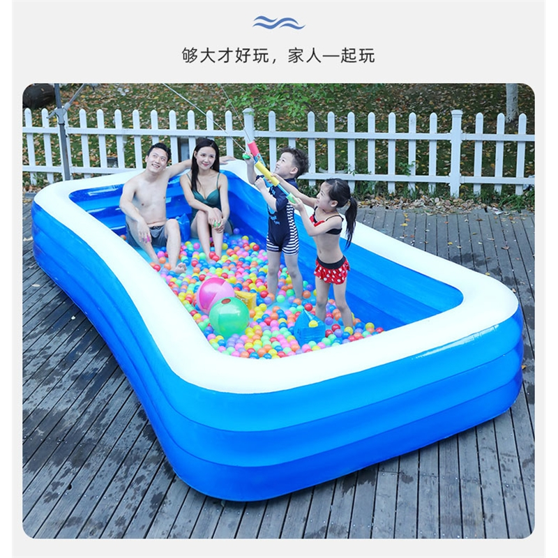 智扣儿童游泳池家用小孩大型充气滑梯水池室内婴儿宝宝加厚游泳桶大号_2.6米4层滑梯豪华套餐