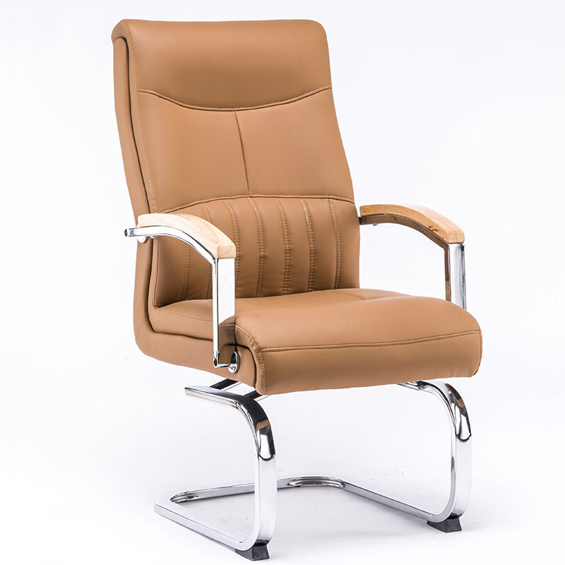 三圣 弓形椅电脑椅家用办公椅子老板椅会议椅可旋转座椅学生书桌椅