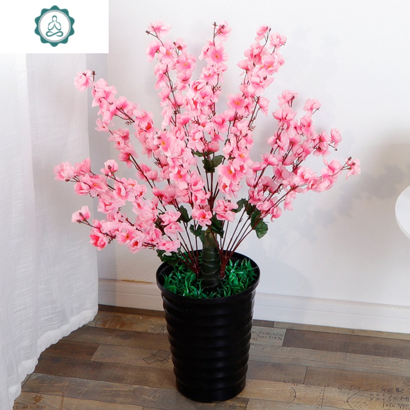 仿真桃花盆栽植物室内花大型桃树落地绿植摆件客厅装饰塑料假盆景封后170cm龙杆桃花 无盆 仿真植物图片 高清实拍大图 苏宁易购