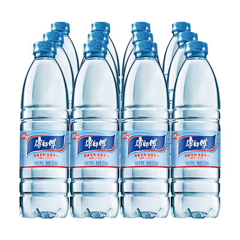 康师傅纯净水550ml*24瓶整箱包装矿泉水饮用水矿物质水饮料 整箱28瓶*