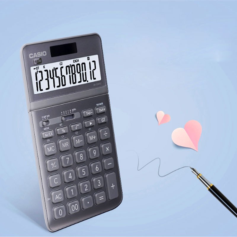 卡西欧(CASIO) JW-200SC-GY stylish时尚计算器 铂晶银