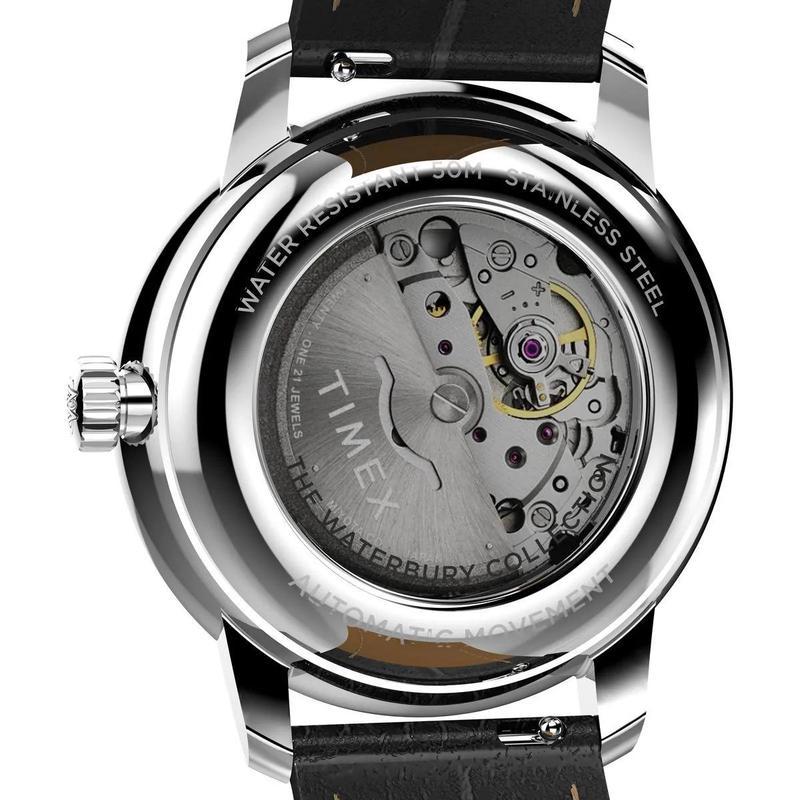 Timex/天美时复古机械风自动腕表黑盘橄榄绿NATO表带中性款