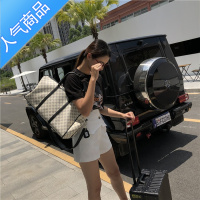 FENGHOU2021新男女通用健身潮包大容量格子旅行包单肩斜跨手提包行李包袋旅行包男女