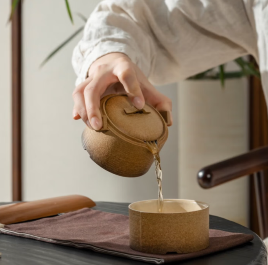 万仟堂 顺心顺意·快客杯 快客杯户外茶具一壶一杯带便携包高清大图