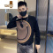 YANXU潮牌感毛衣男士2023新款痞帅男装上衣修身打底针织衫冬装