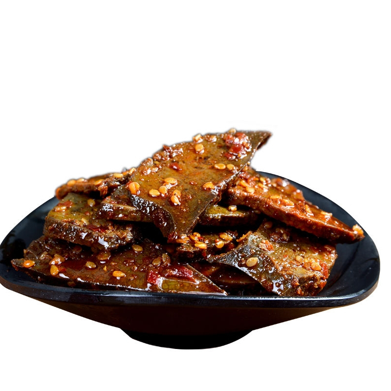 香辣猪肝100g袋装网红办公休闲猪肉类特色美食小吃麻辣零食下酒菜 香辣猪肝2包(共200G) 猪肉脯