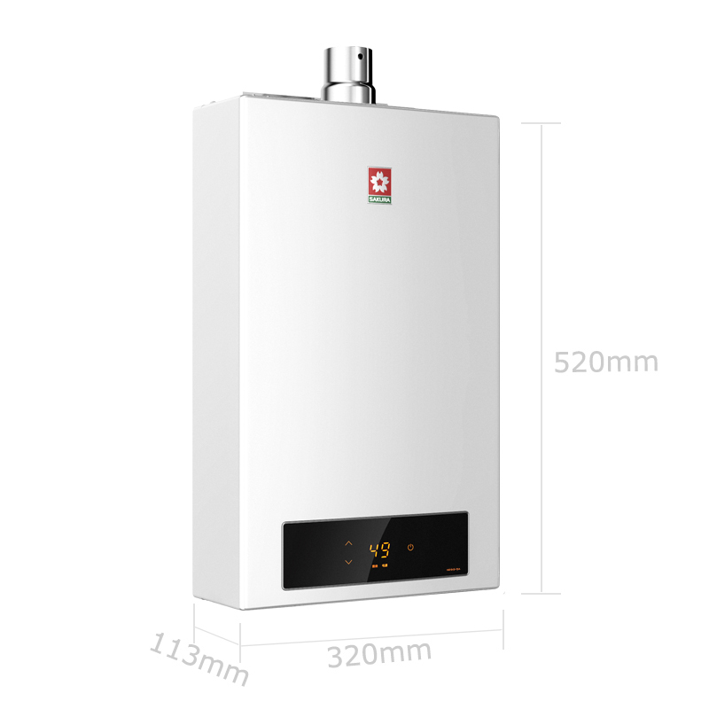 樱花(SAKURA)JSQ24-D(新)12L燃气热水器 恒温防冻 智能控温(天然气)