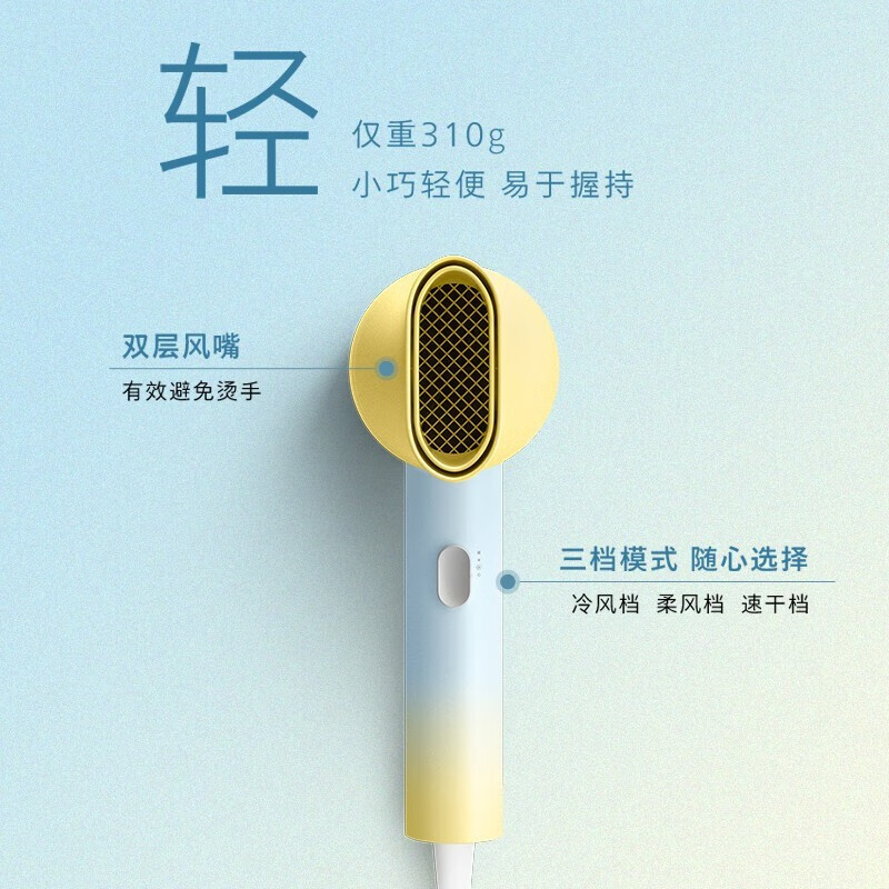 飞利浦电吹风机 锌离子防晒护色 5000万负离子 BHD399/05高清大图