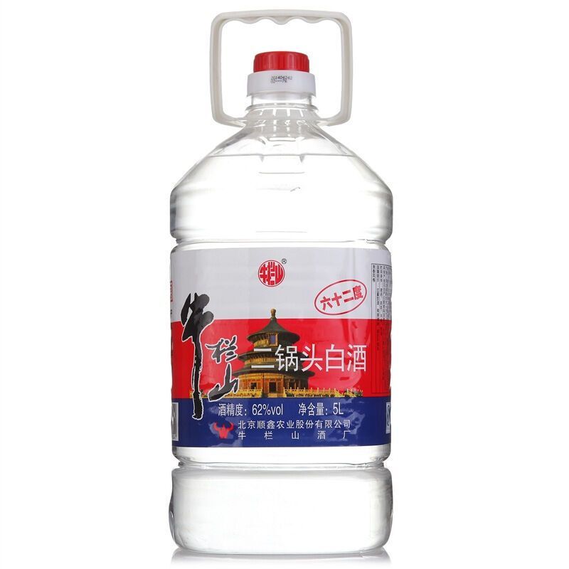 牛栏山百年二锅头白酒 桶装 62度*5L 整箱4桶装 5000ml