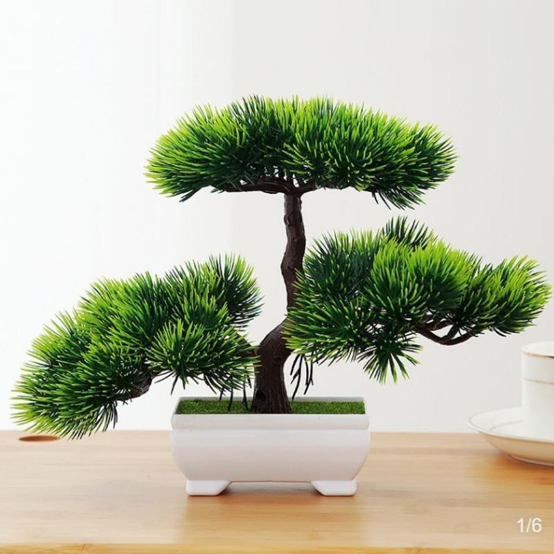 三维工匠装饰摆件三维工匠仿真迎客松植物盆栽室内绿植小盆景桌面假花摆设家居装饰品摆件五针松仿真植物 价格图片品牌报价 苏宁易购梦舟生活家居专营店