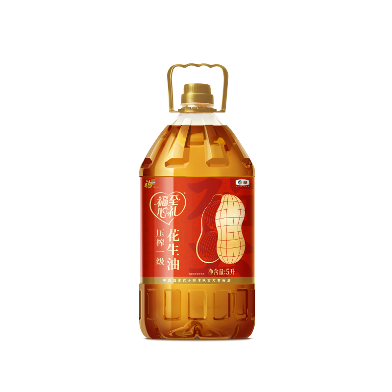 中粮福临门福至心礼压榨一级花生油 /5L