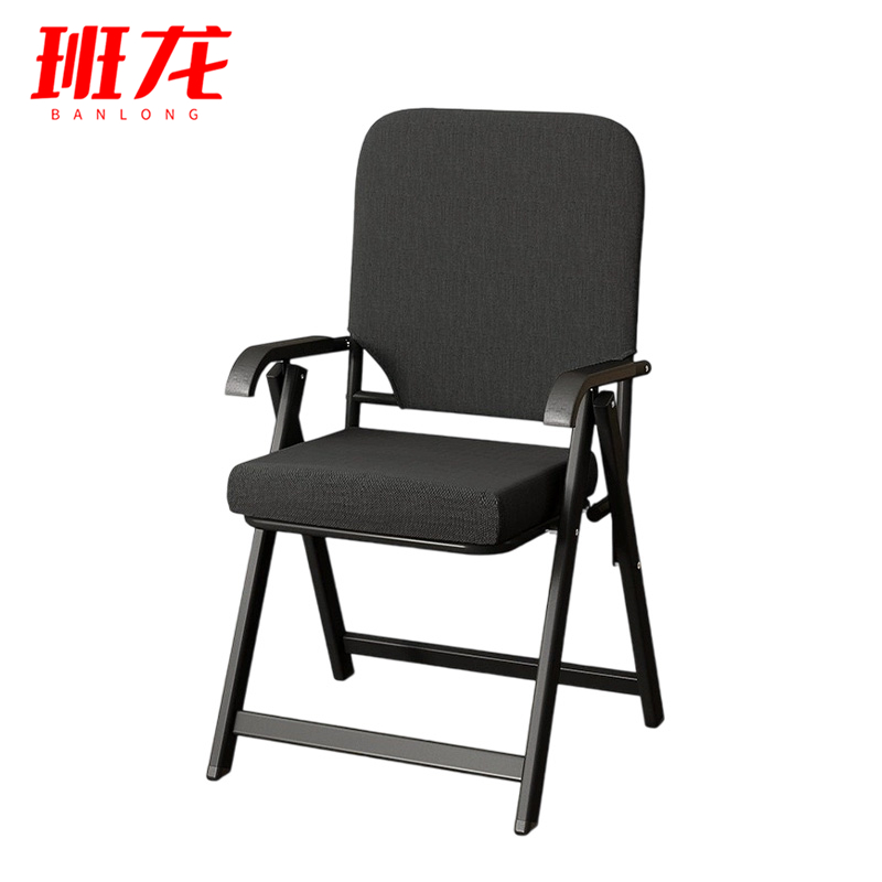 班龙折叠椅高款黑色把高清大图