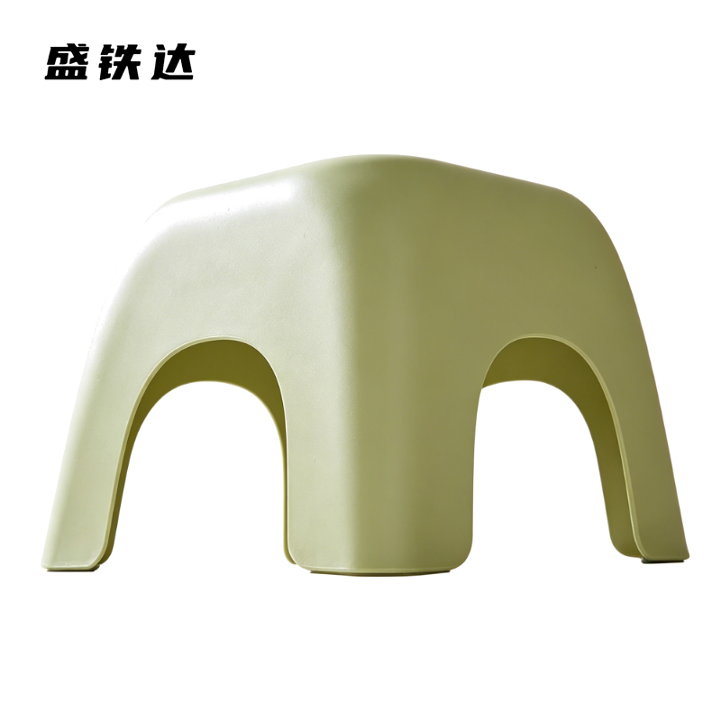 盛铁达 塑料防滑小凳子绿色295*295*200mm STD-AD1036 个高清大图