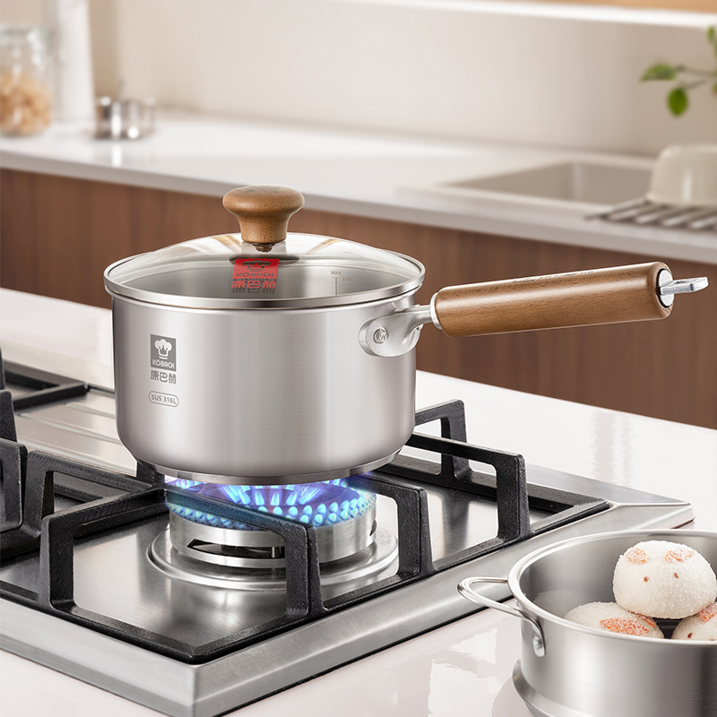 康巴赫316L不锈钢健康奶蒸锅高清大图