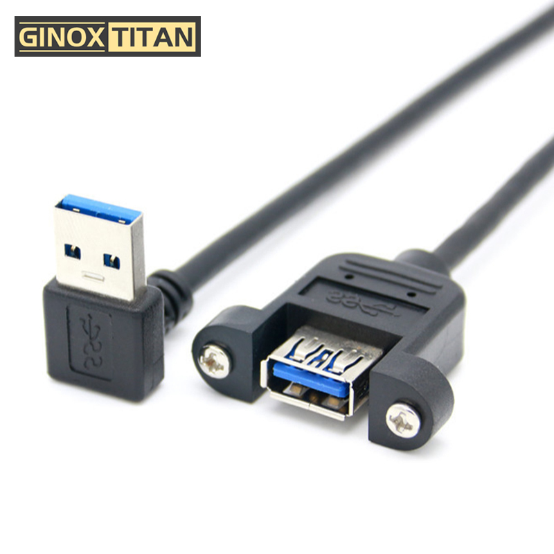 GINOXTITAN USB延长线 右弯/左弯 双U (1米公转母)高清大图