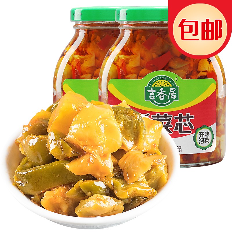 吉香居 香菜芯306g/瓶 榨菜 酱腌菜 脆嫩榨菜芯高清大图