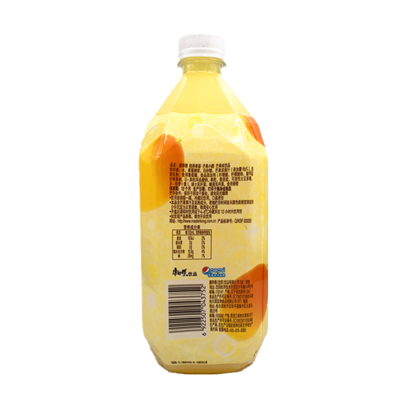康师傅 轻养果荟芒果小酪1000mlx8大瓶整箱果汁夏季饮料饮品