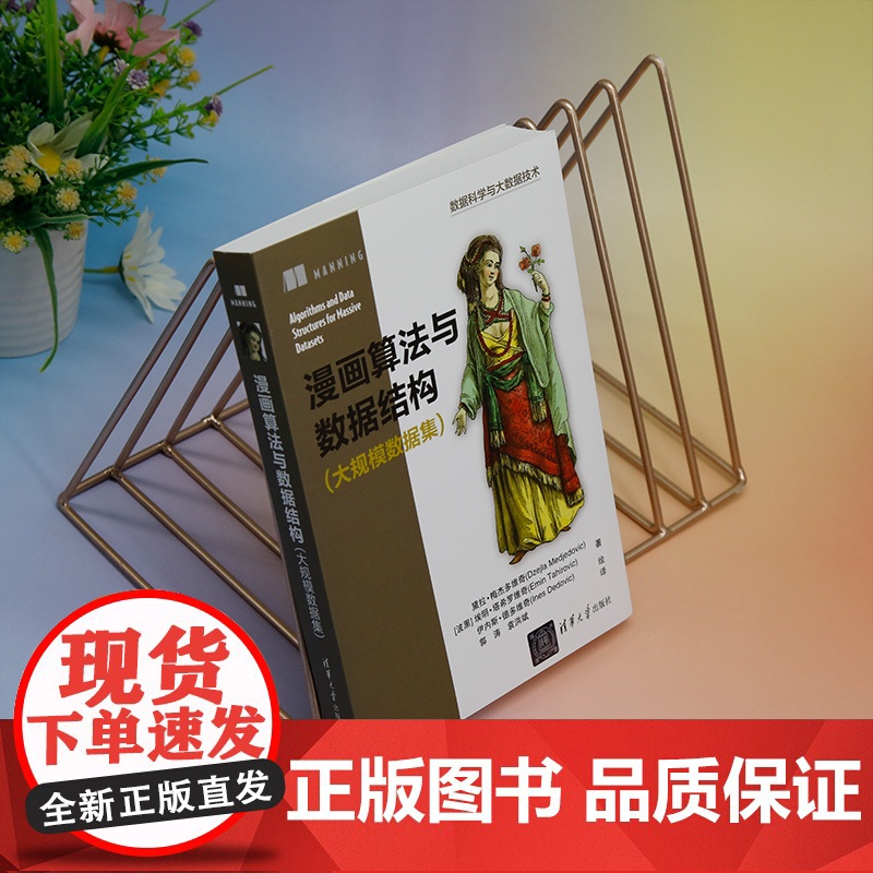 正版新书 漫画算法与数据结构 大规模数据集 波黑 黛拉梅杰多维奇 清华大学出版社 算法分析通俗读物高清大图