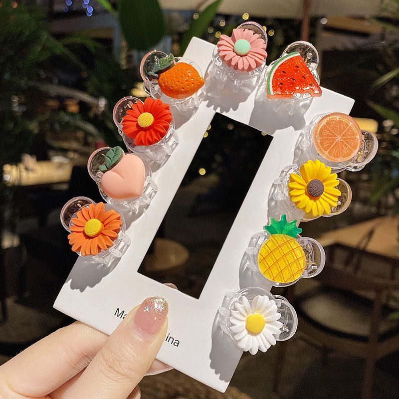 头顶小发夹抓夹发饰小号发抓洗澡可爱头发夹子醋酸刘海夹发卡卡子可爱