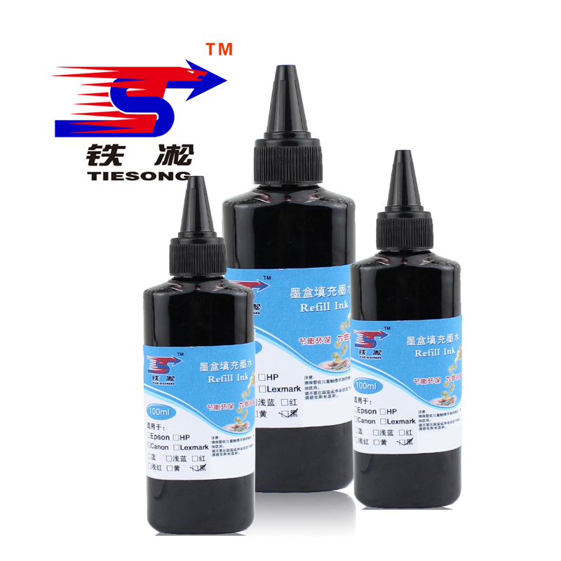 铁凇 打印机墨水 黑色100ML 瓶高清大图