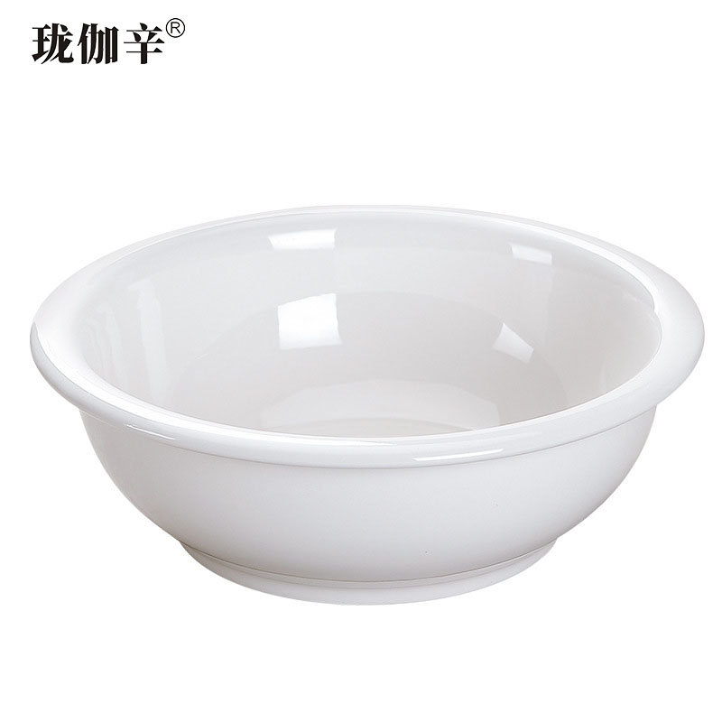 珑伽辛 白色陶瓷大汤碗 汤盆 11英寸/个高清大图