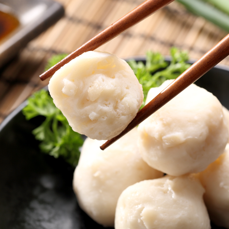 [四海生鲜] 东山岛手工制作墨鱼丸250g 海鲜火锅食材 (约12个)