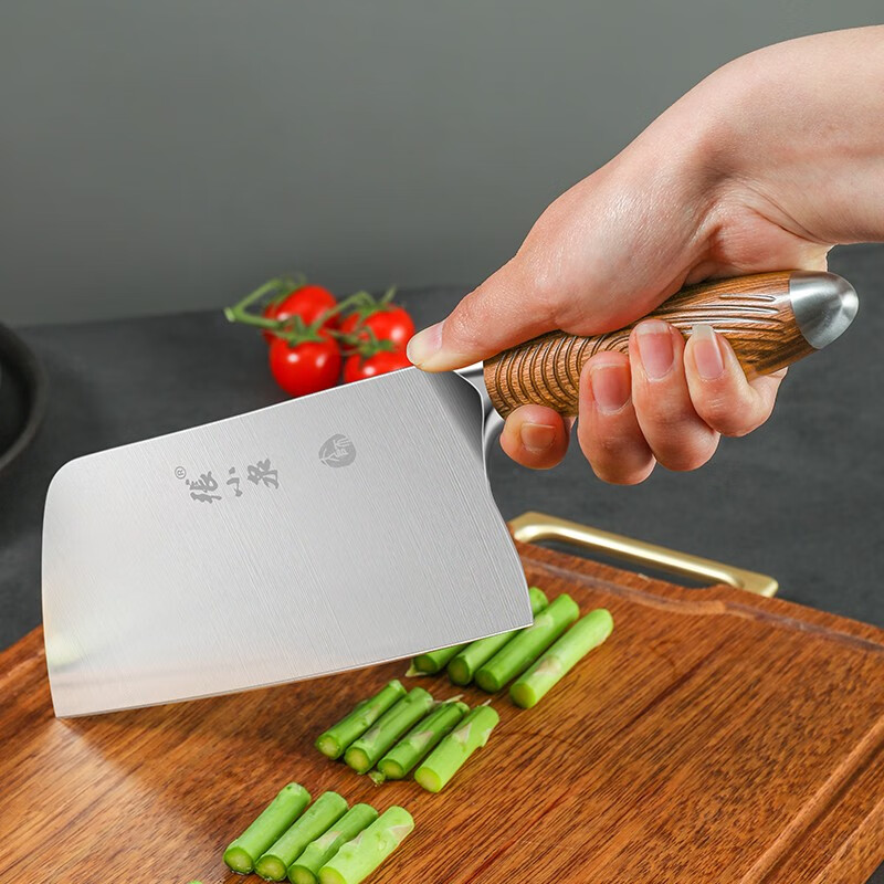 张小泉大师印·松涧多用刀303mm*175mm*48mm传统手工湿式锋利更耐用V型渐薄式开刃食材锋利切入高清大图