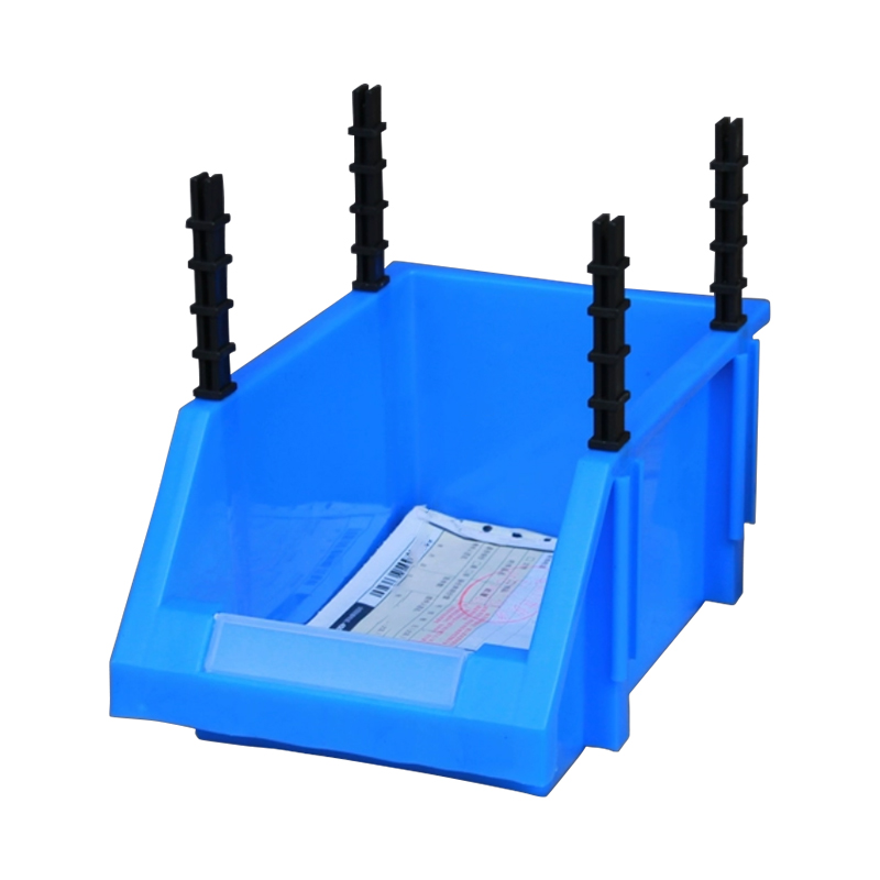 翌嘉 YJ5091048 加厚物料盒组合式零件盒斜口盒 250x150x120mm 蓝色