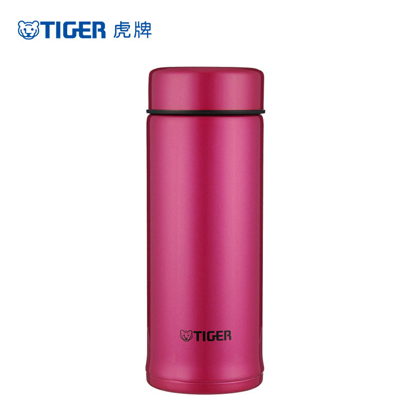 虎牌(tiger) 保温保冷水杯 304不锈钢保温杯 男女便携可爱杯子 MMP-A25C 250ml 艳粉色PV