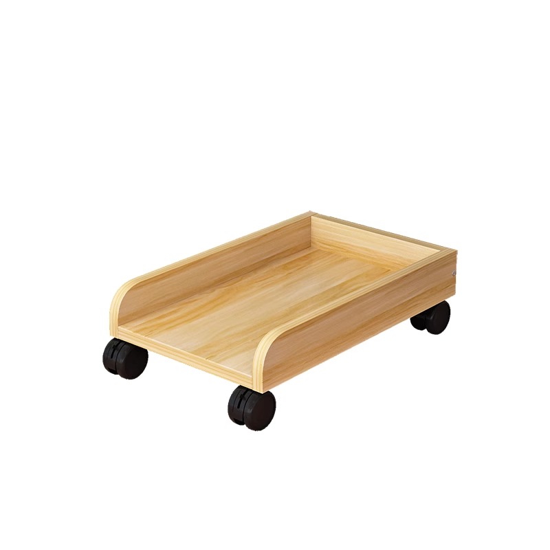 质凡可移动电脑主机托架带刹车家用机箱托盘架 40*25.5*10CM高清大图