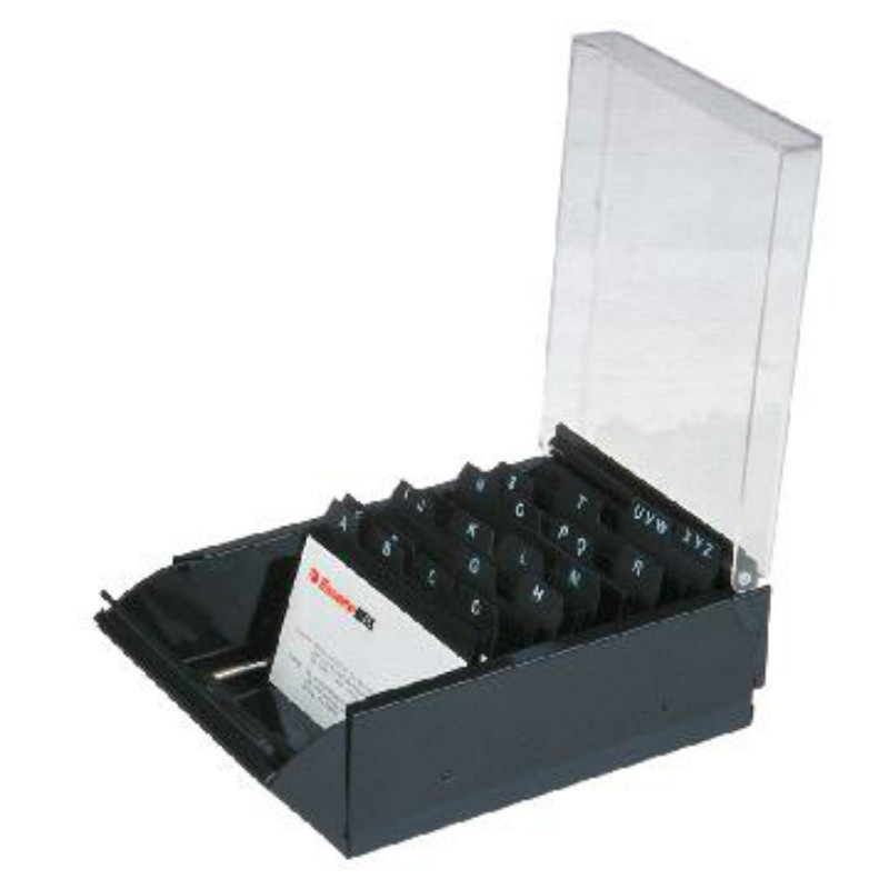 易达(Esselte) 名片盒 600张 黑