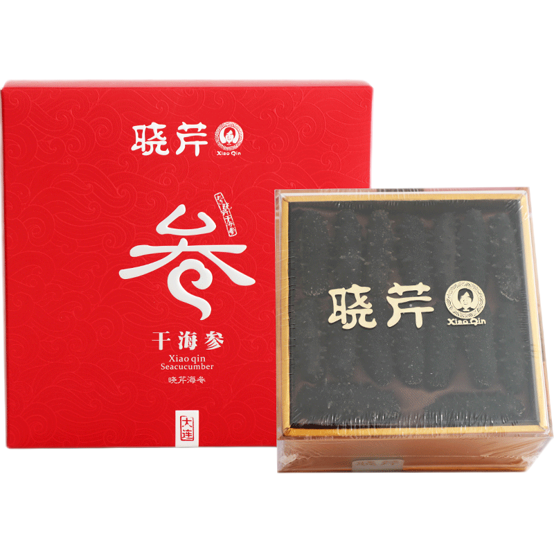 晓芹 大连淡干海参 58g 15头以上 辽刺参 海参干货高清大图