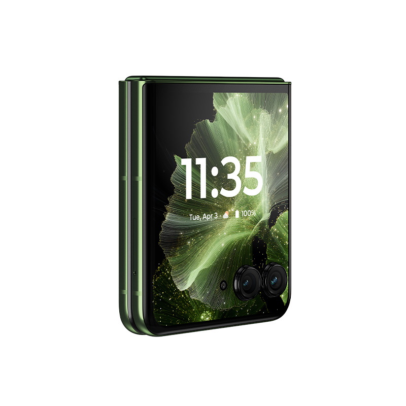 摩托罗拉 联想moto razr 60 pro 4英寸AI大外屏 5000万双主摄 第六代折叠屏 12+256 摩登艾绿高清大图