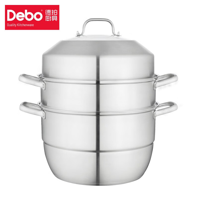 德铂(Debo) DEP-780 霍芬尼不锈钢多层复底蒸汤锅32cm