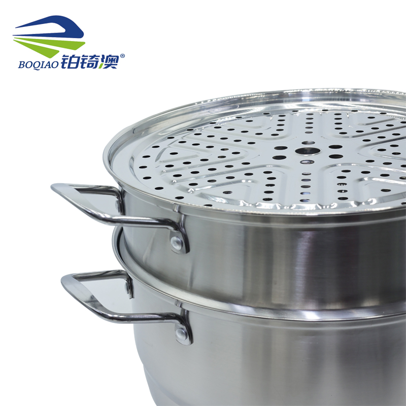铂锜澳304不锈钢特厚三层蒸锅 30cm 3层 30cm 套高清大图