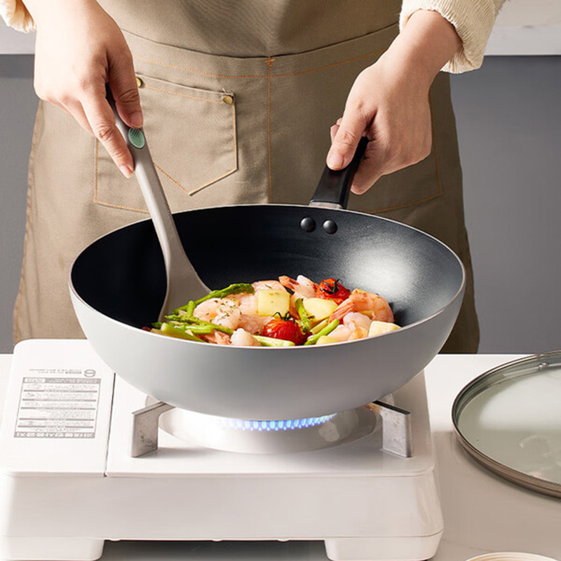 炊大皇(COOKER KING) 荟萃锅具三件套 明火专用不粘炒锅30cm煎锅24cm汤锅20 HC78TZ / 套高清大图