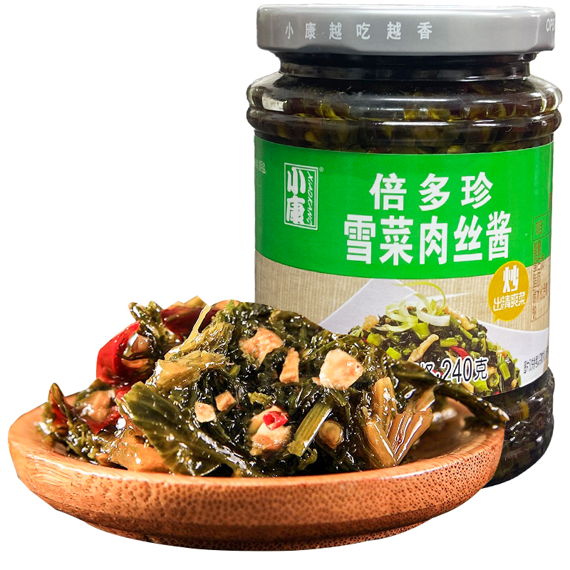 小康(XIAOKANG) 雪菜肉丝酱240克x1瓶 下饭拌面火锅调味酱即食 调味品 厨房调料高清大图