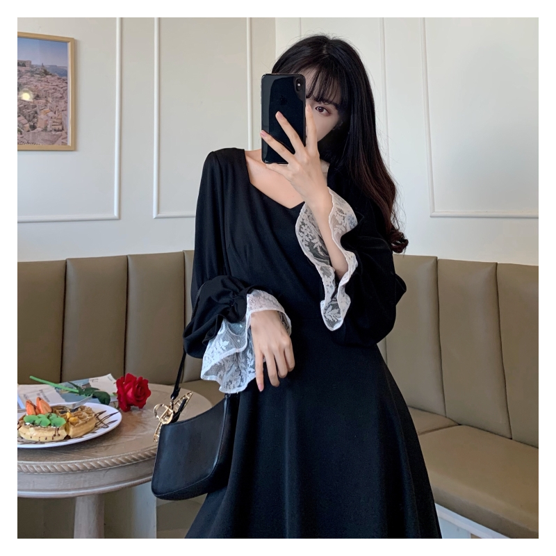 艳如飞小众连衣裙轻奢仙女长裙法式复古初恋礼服裙赫本名媛高端温柔裙子连衣裙